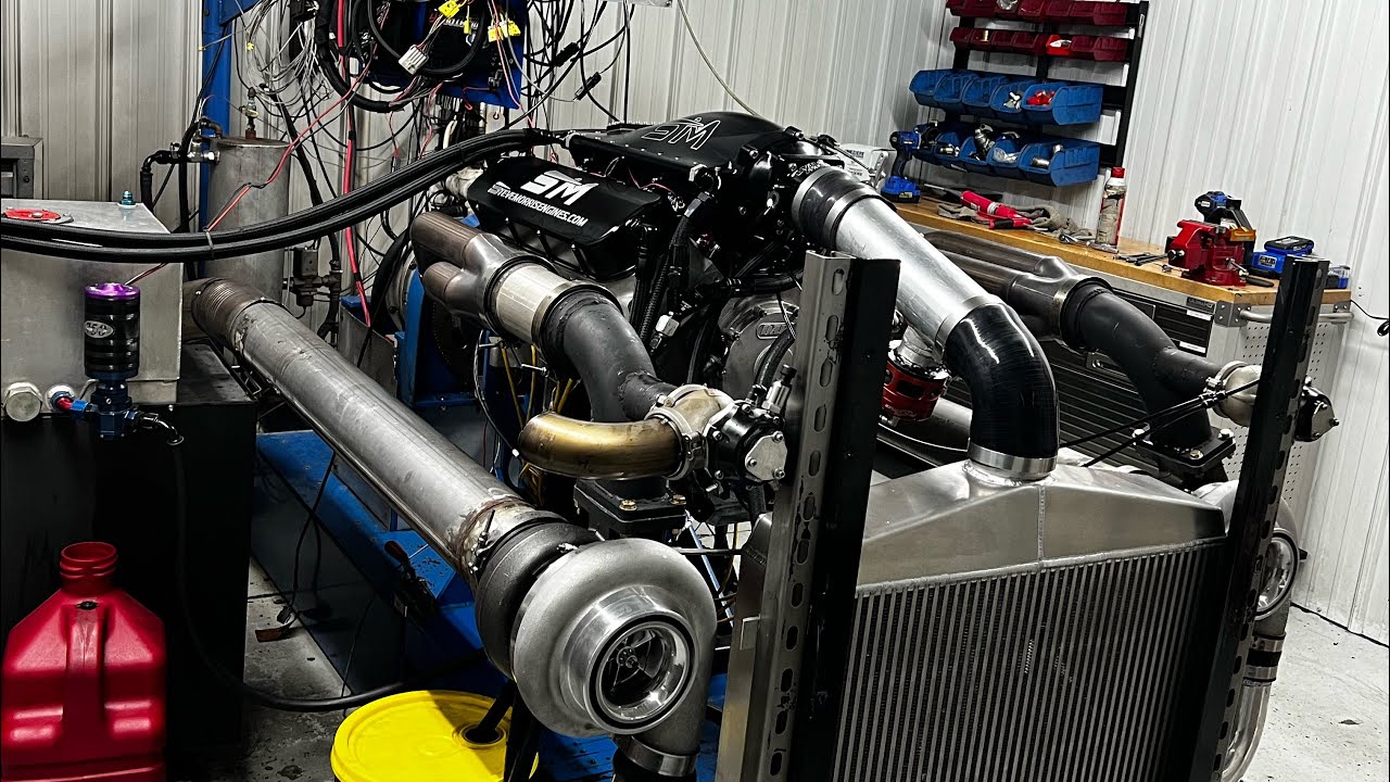 Twin Turbo 632&rdquo; Big Block Makes Big Power On Pump Gas and C16!