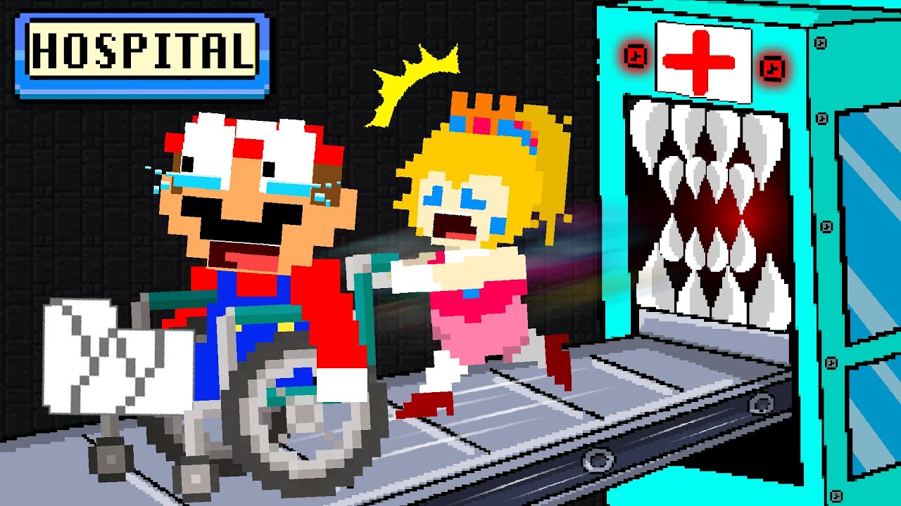 Peach Takes Mario with Broken Leg out of Monster Hospital | Game Animation