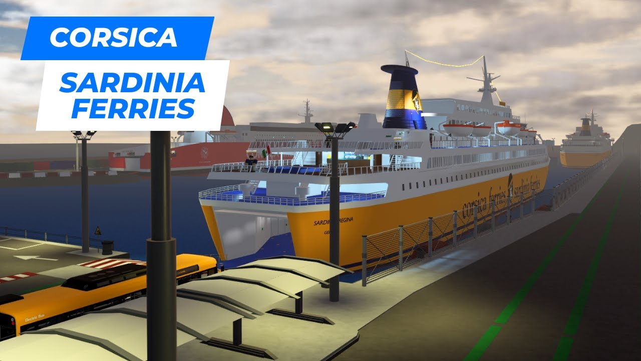 🛳️ (ROBLOX Vehicle Ferry Crossing) Corsica Sardinia Ferries | Bastia - Savona
