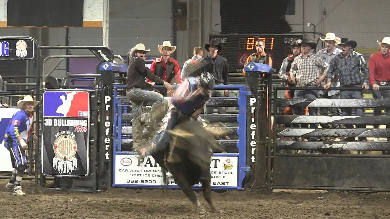 RFT's 85W First Buckle throws off Cody Coverchuk in Nipawin, SK. PBR '13