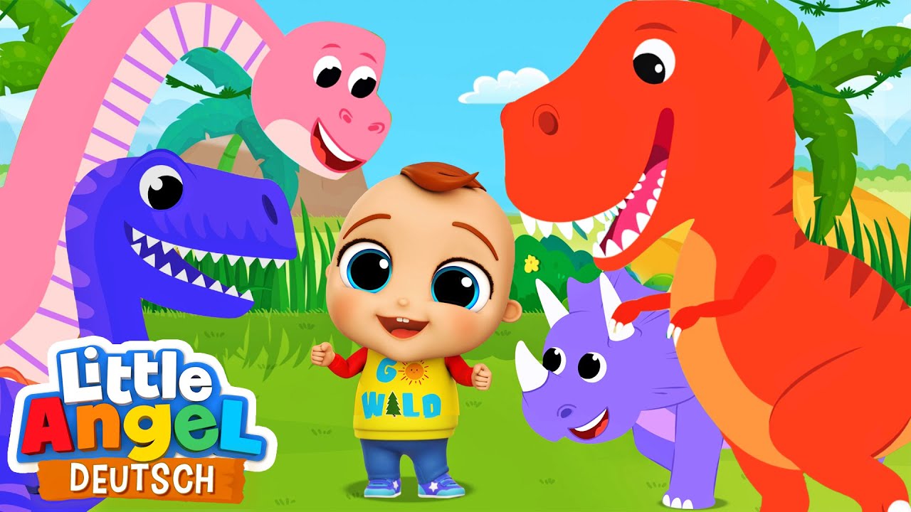 Das Dino-Lied | Zeichentrick | Little Angel Deutsch - Kinderlieder