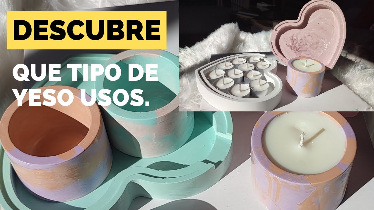 Como hacer MACETAS de YESO para VELAS!!!Cómo hacer macetas para tu emprendimiento.