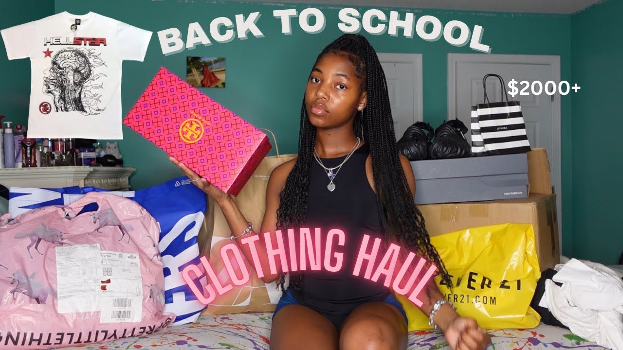 $2000+ * HUGE BACK TO SCHOOL HAUL * shein , plt , zara , forever 21 , urban outfitters