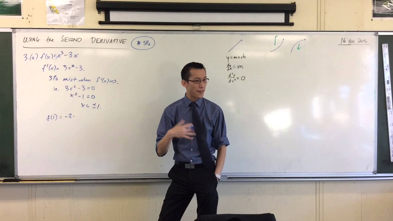 Using the Second Derivative (1 of 5: Finding the Point of Inflexion)