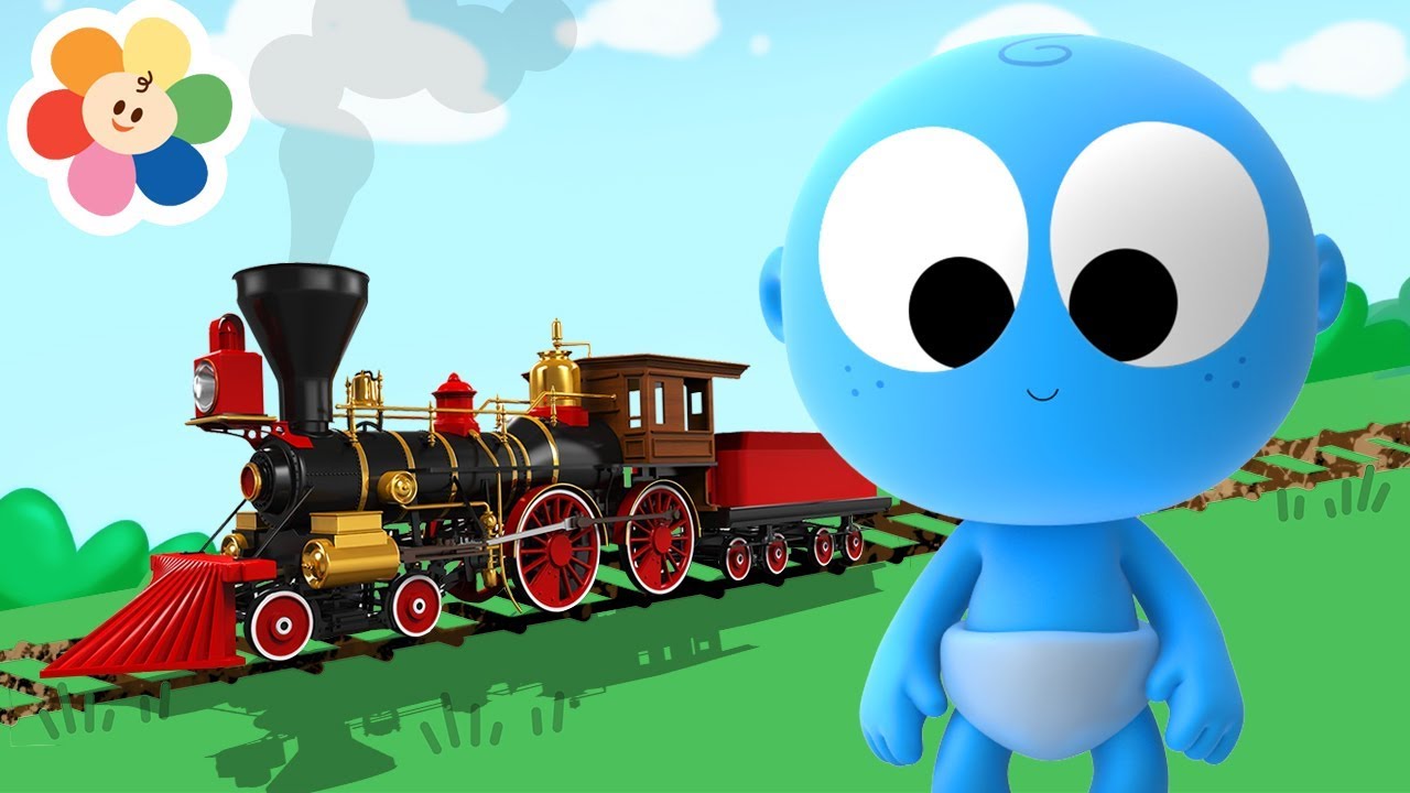 Aprende Los Vehiculos | El Tren | Dibujos Animados de Carros | Goo Goo | BabyFirst