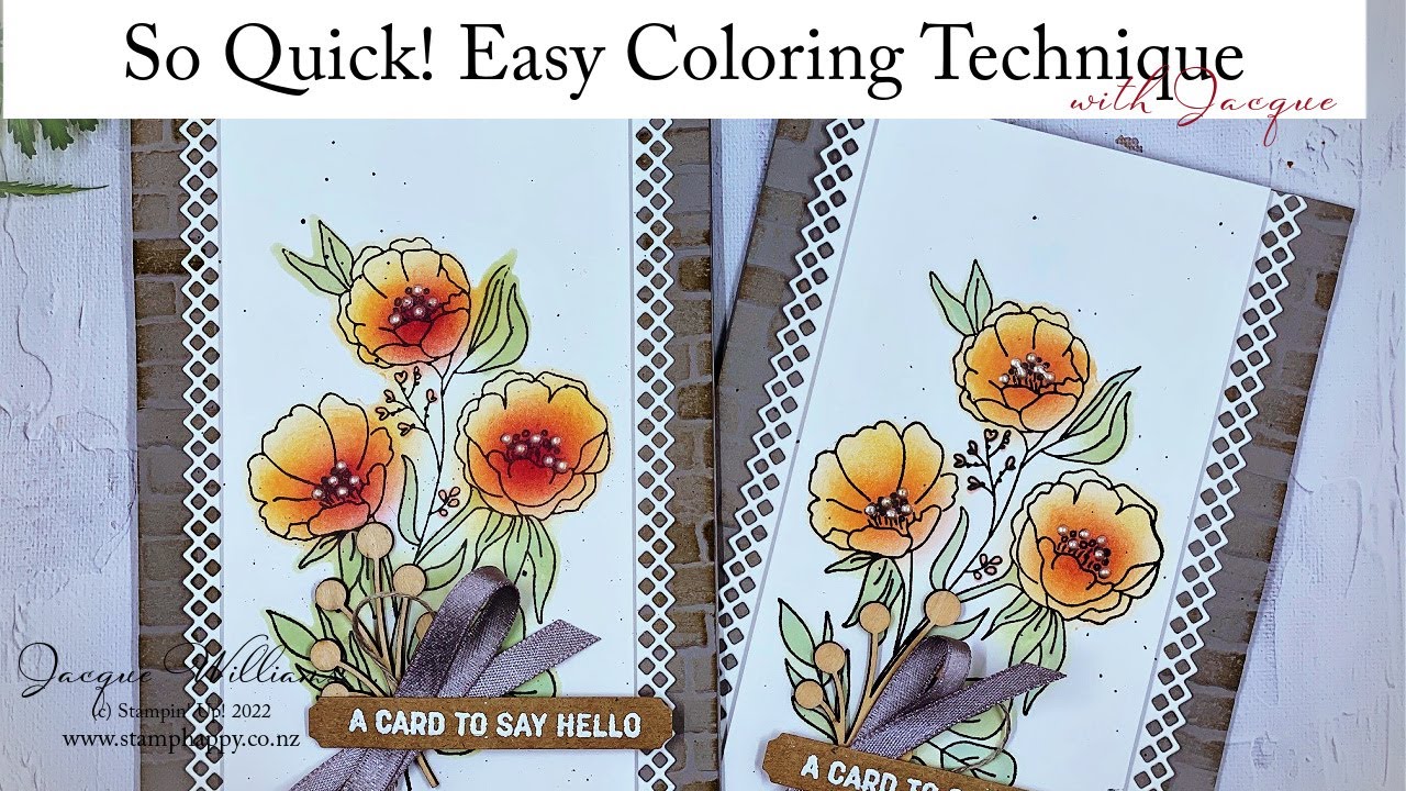 Так быстро! Простая техника раскрашивания, которая вам понравится! С набором «Свежие срезанные цв...