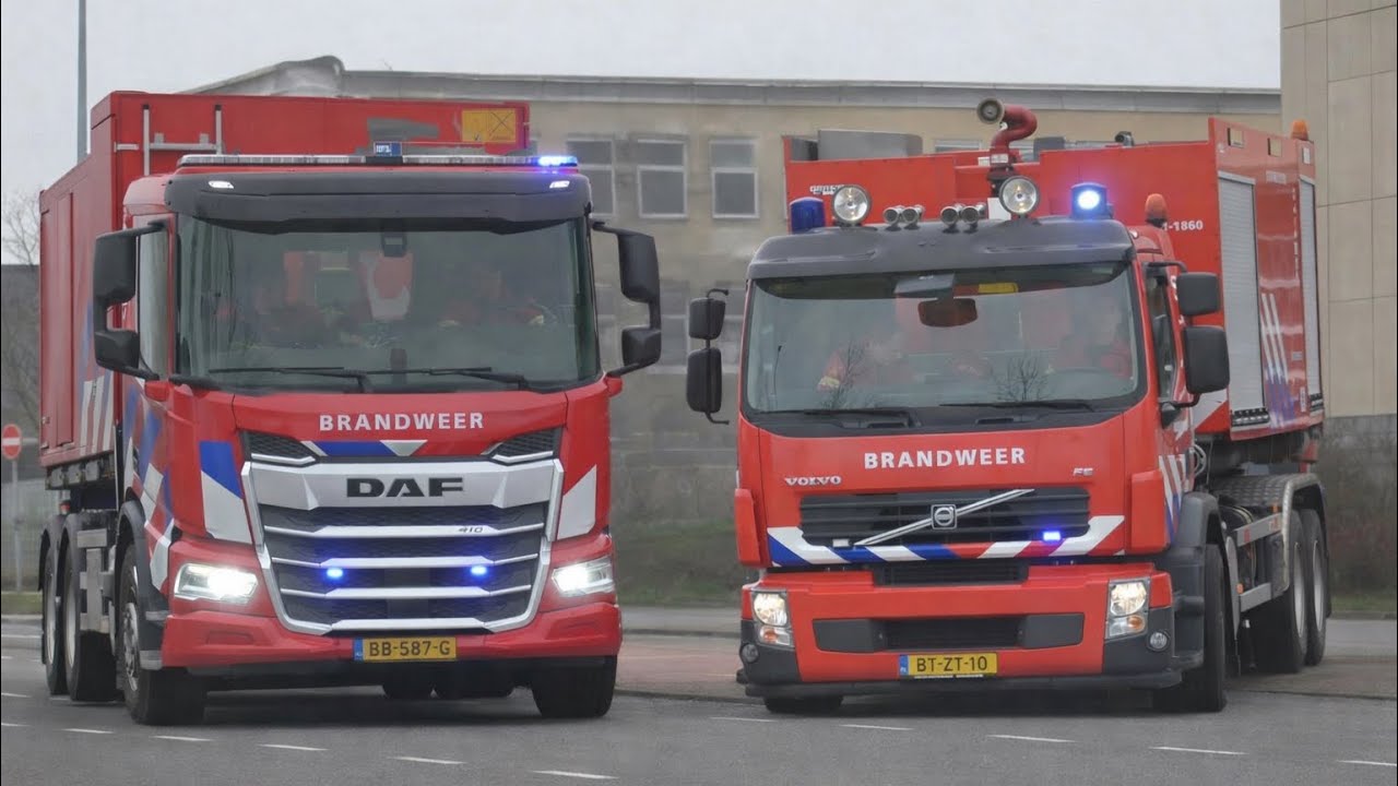 [Primeur & Grip 2] P1, Brandweer & OvD-G naar een grote brand JPB Logistics in Farmsum!