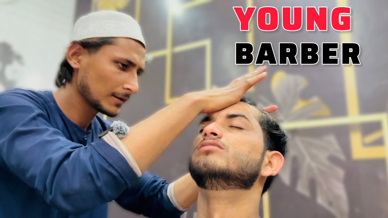 ASMR Young Barber Gives Deep Relaxing Head & Back Massage | Stress Relief & Sleep Therapy #asmr 