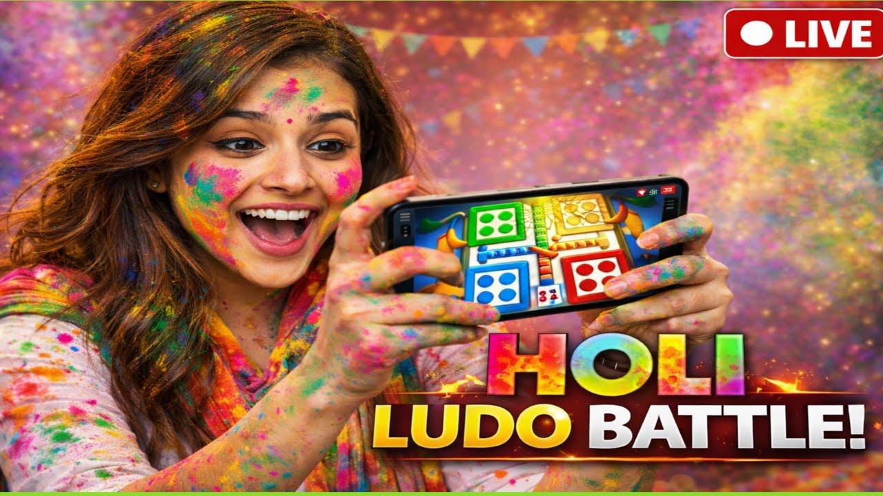HOLI LUDO LIVE 🔴🎉 | Epic Colorful Battle on Mobile 😱🎲 | Ultimate Ludo King Showdown!