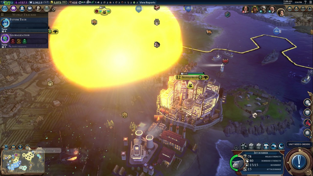 Civilization 6 - Nuclear and Thermonuclear Bombs