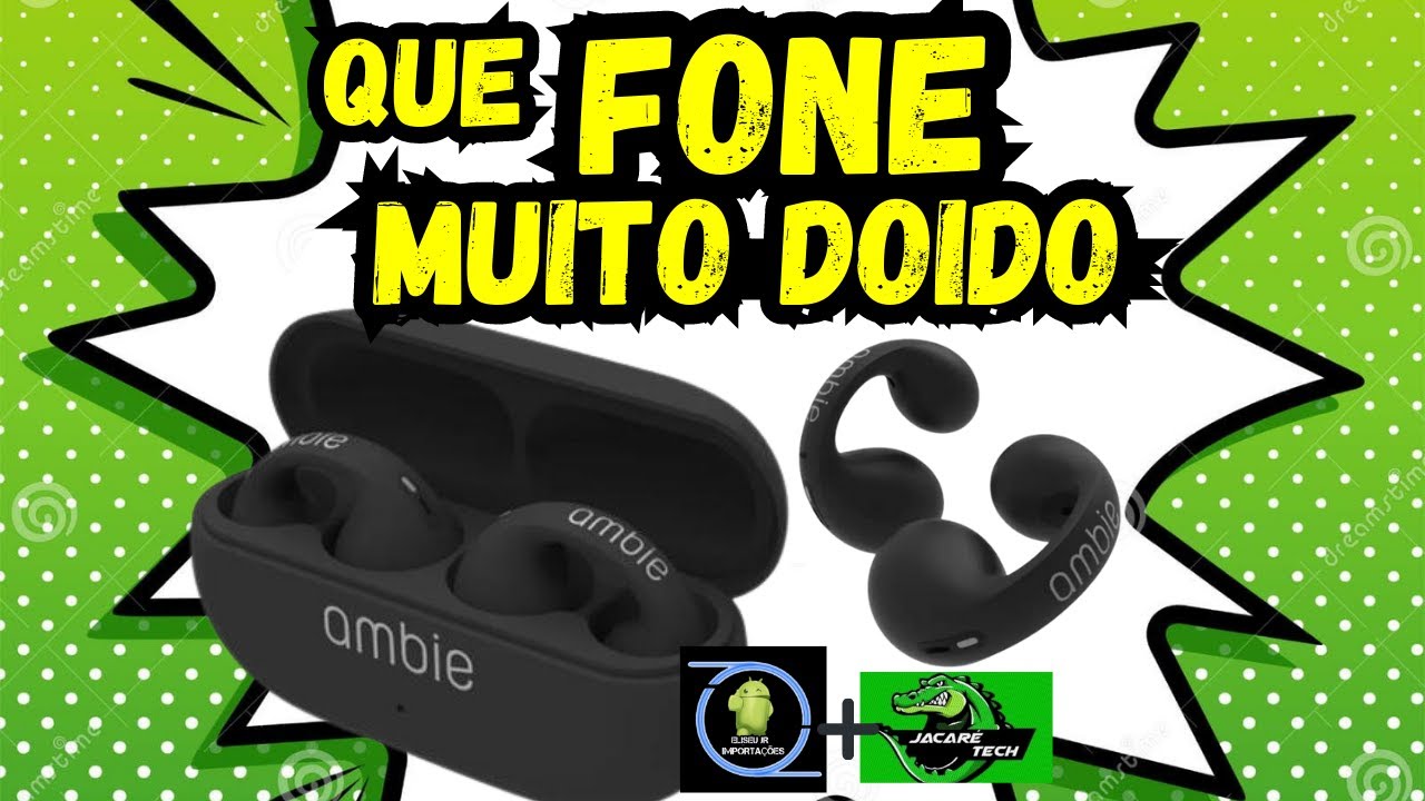 😱 esse Fone da AMBIE tá muito DOÍDO  UNBOXING!!!