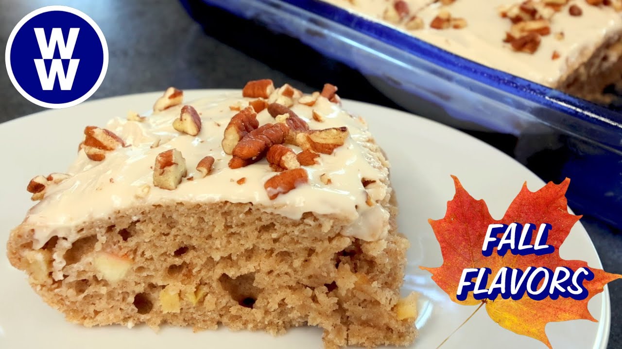 Skinny Spiced Apple Cake with Cream Cheese Frosting🍎WW Friendly Recipe- Weight Watchers FALL BAKING🍁