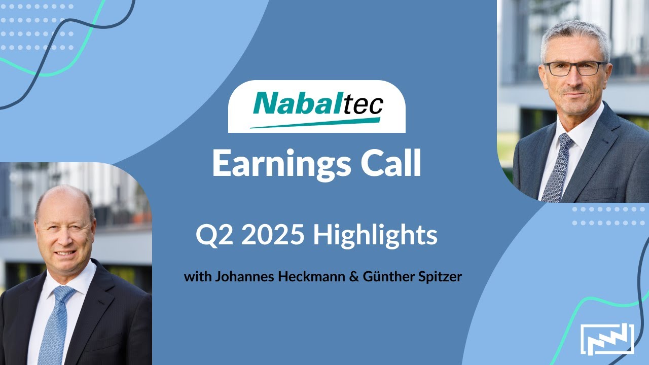 Nabaltec AG Earnings Call: Q2 2025 Highlights | with Johannes Heckmann & Günther Spitzer - 21.08.25