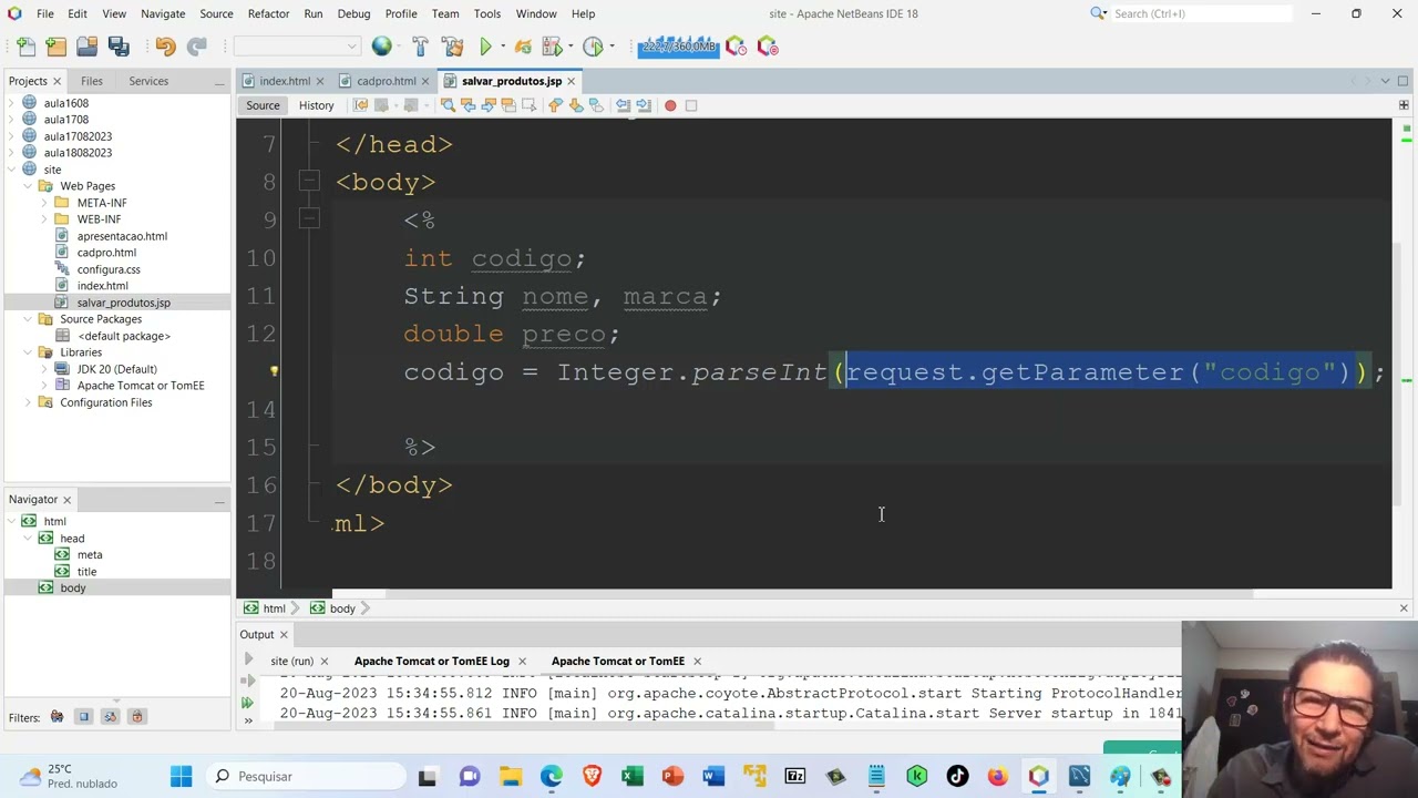Aula 4 - Salvando dados do formulário HTML pra a tabela do Banco de Dados MySQL