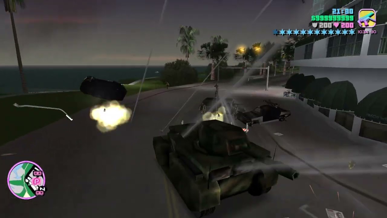 GTA Vice City: 12 Stars - The Ultimate Tank Rampage!