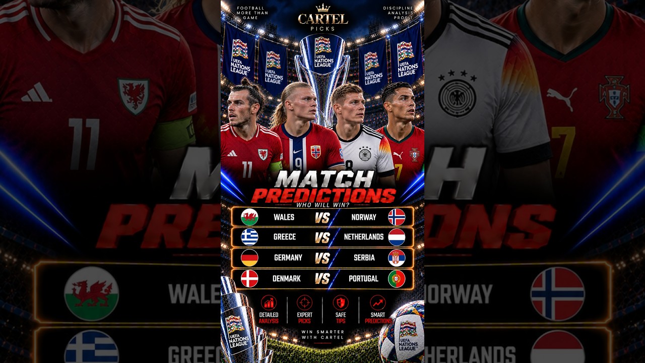 TODAY&rsquo;S Soccer Betting Picks | Germany vs Serbia, Denmark vs Portugal & More #uefanationsleague