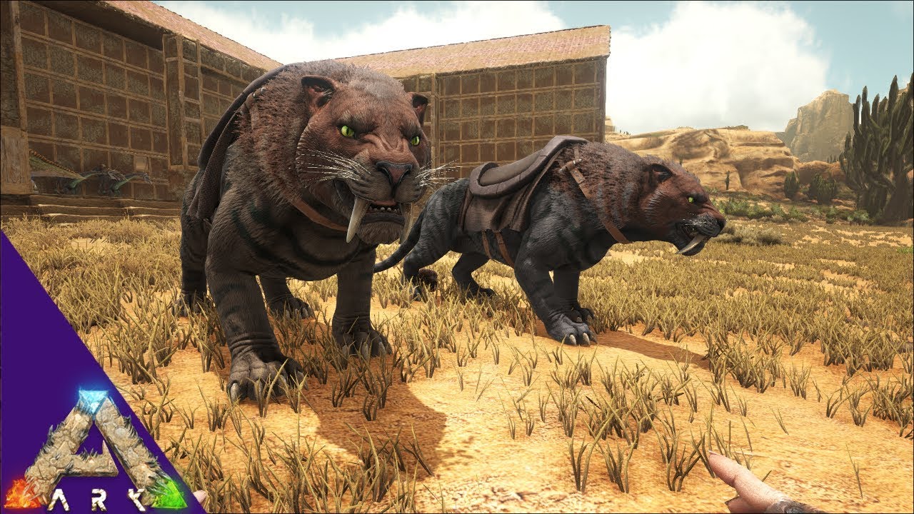 SABERTOOTH TAMING AND BREEDING! Solo Ark:Scorched Earth Episode 9