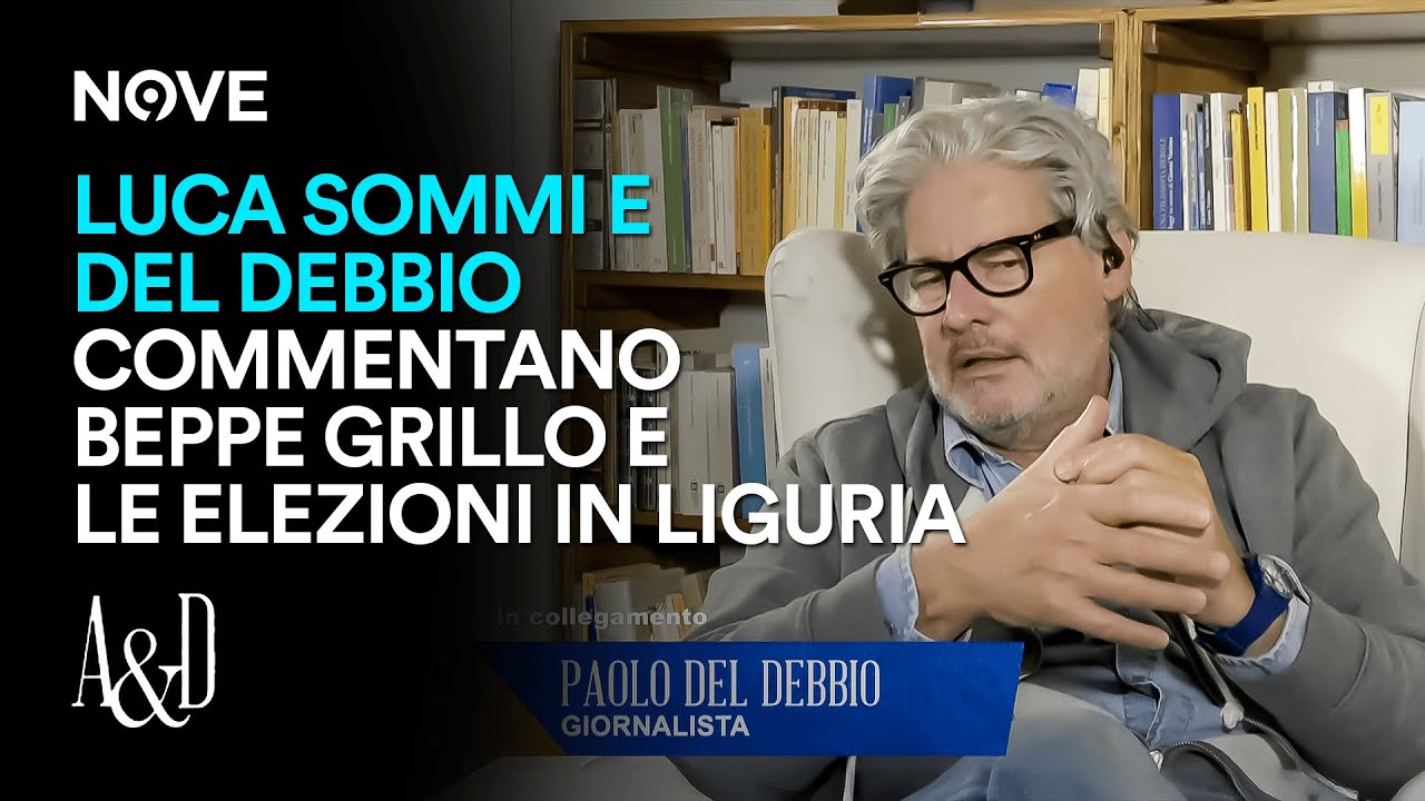 Marco Travaglio e Del Debbio commentano Beppe Grillo e le elezioni in Liguria | Accordi e Disaccordi
