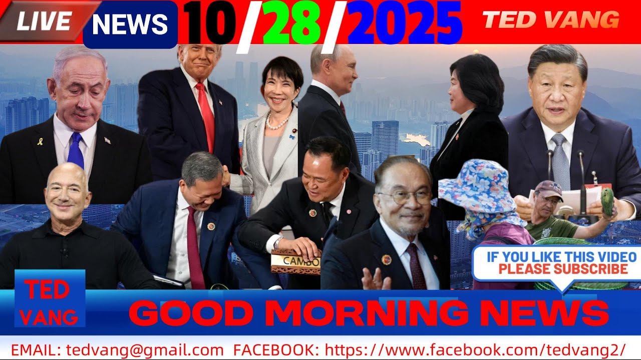 10/28/2025 MORNING NEWS🚫TRUMP-XI ASIA, PUTIN VWM ROG, ICE SAIB NTSOOV KOJ, ELON, HMOOB, THAI-ASIA