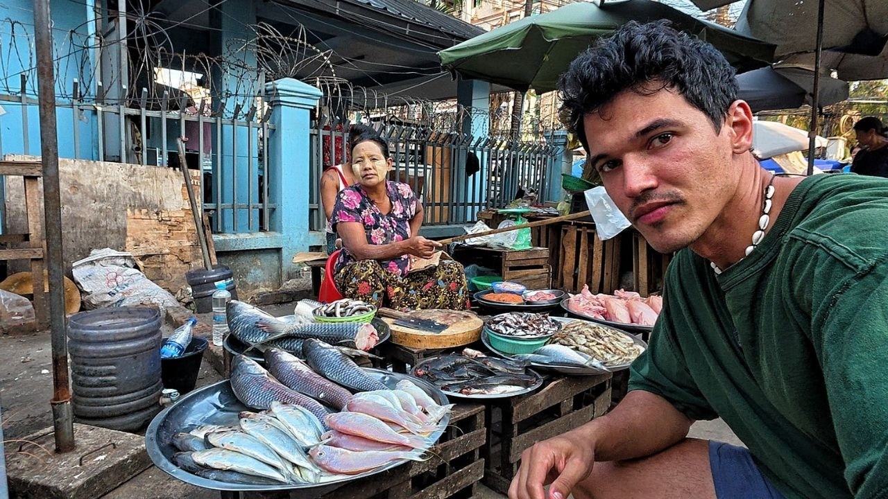 Provei 7 Comida de Rua Raiz em Mianmar (Sem Frescura) - Vielas de Yangon