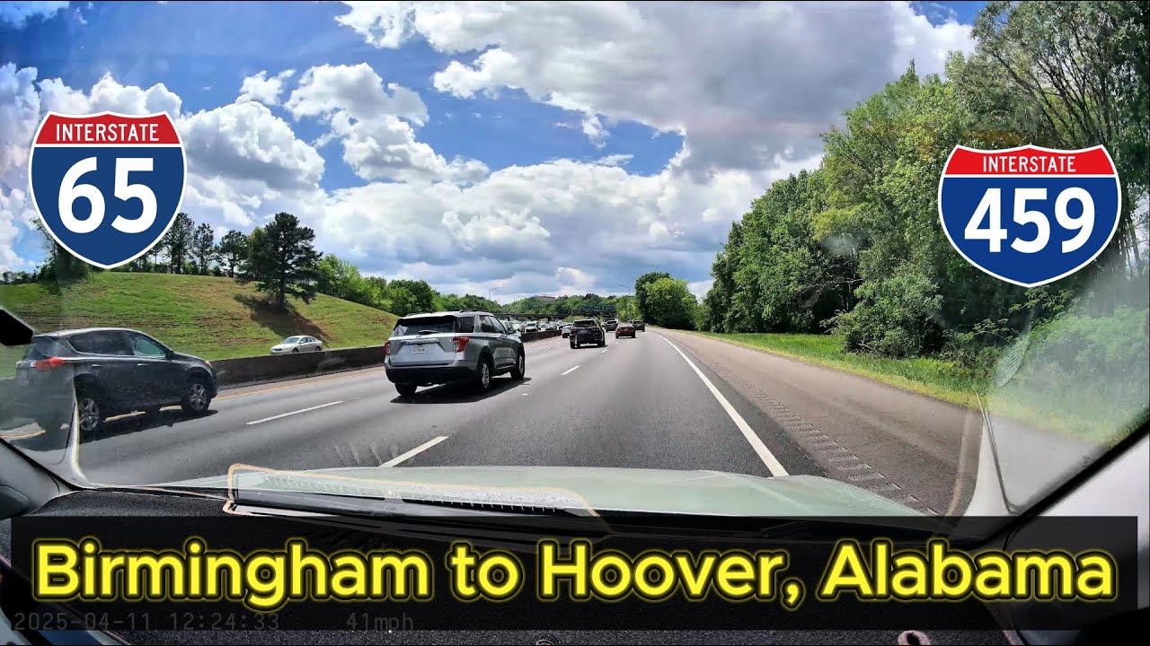 Drive from Birmingham to Hoover, Alabama  | I65 S | I459 | American Highways | Riverchase Galleria