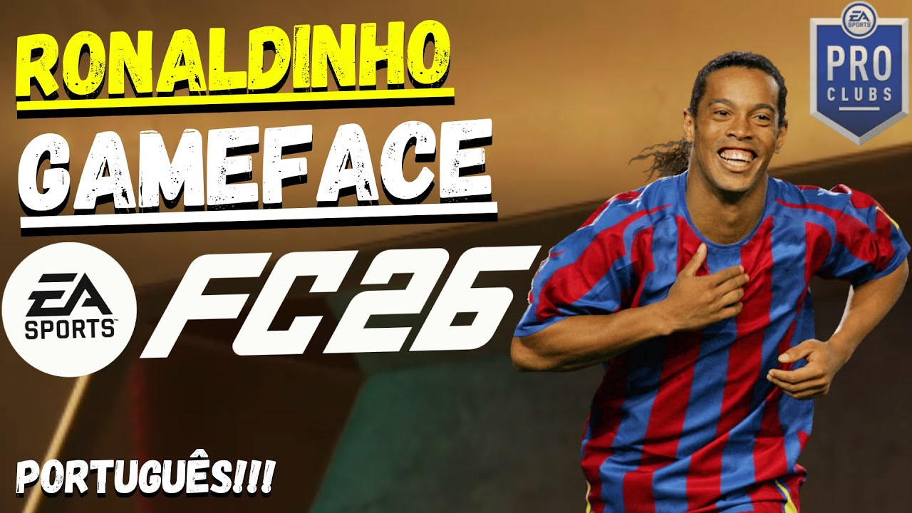 [Português] Como fazer o Ronaldinho Gaúcho perfeito no EA FC 26 (Game Face completa) ⚽🔥😆 #17