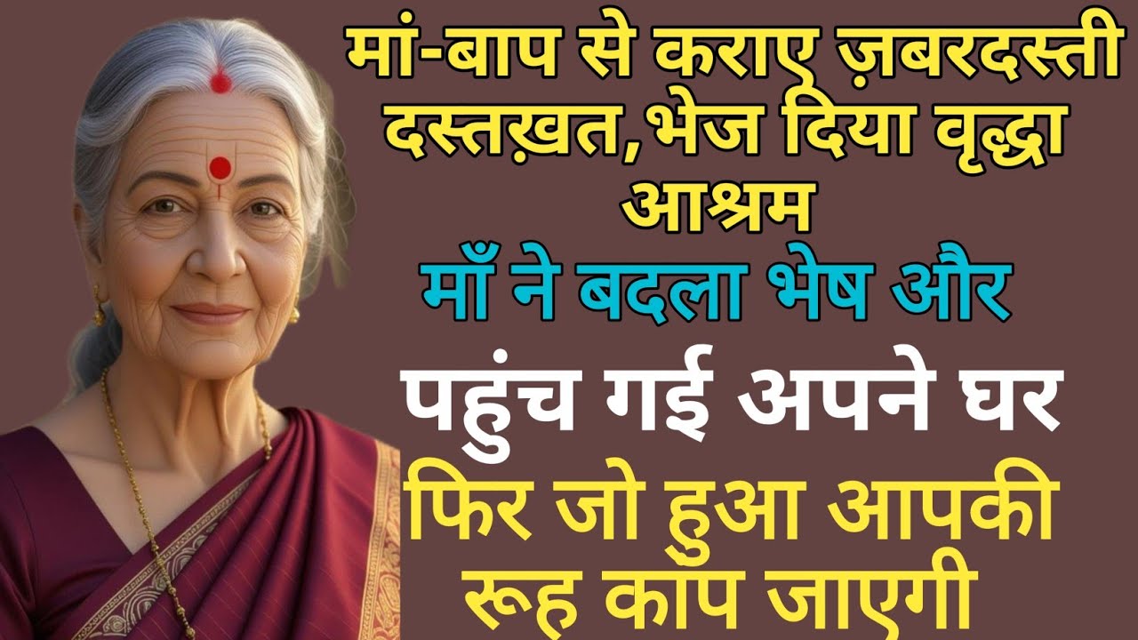 ज़मीन जायदाद के लिए मां-बाप से कराए ज़बरदस्ती दस्तख़त,भेज दिया वृद्धा आश्रम | Hindi Kahani