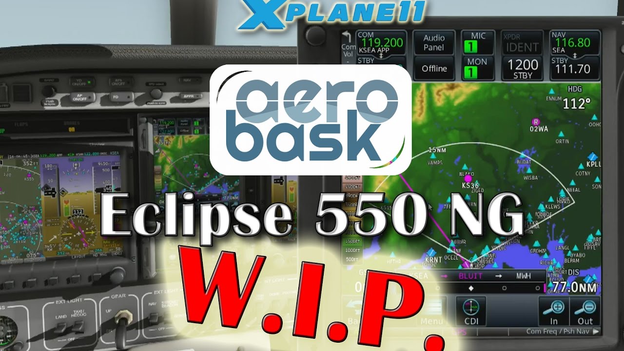 Aerobask Eclipse 550 NG W.I.P. for X-plane 11- Ground Overview