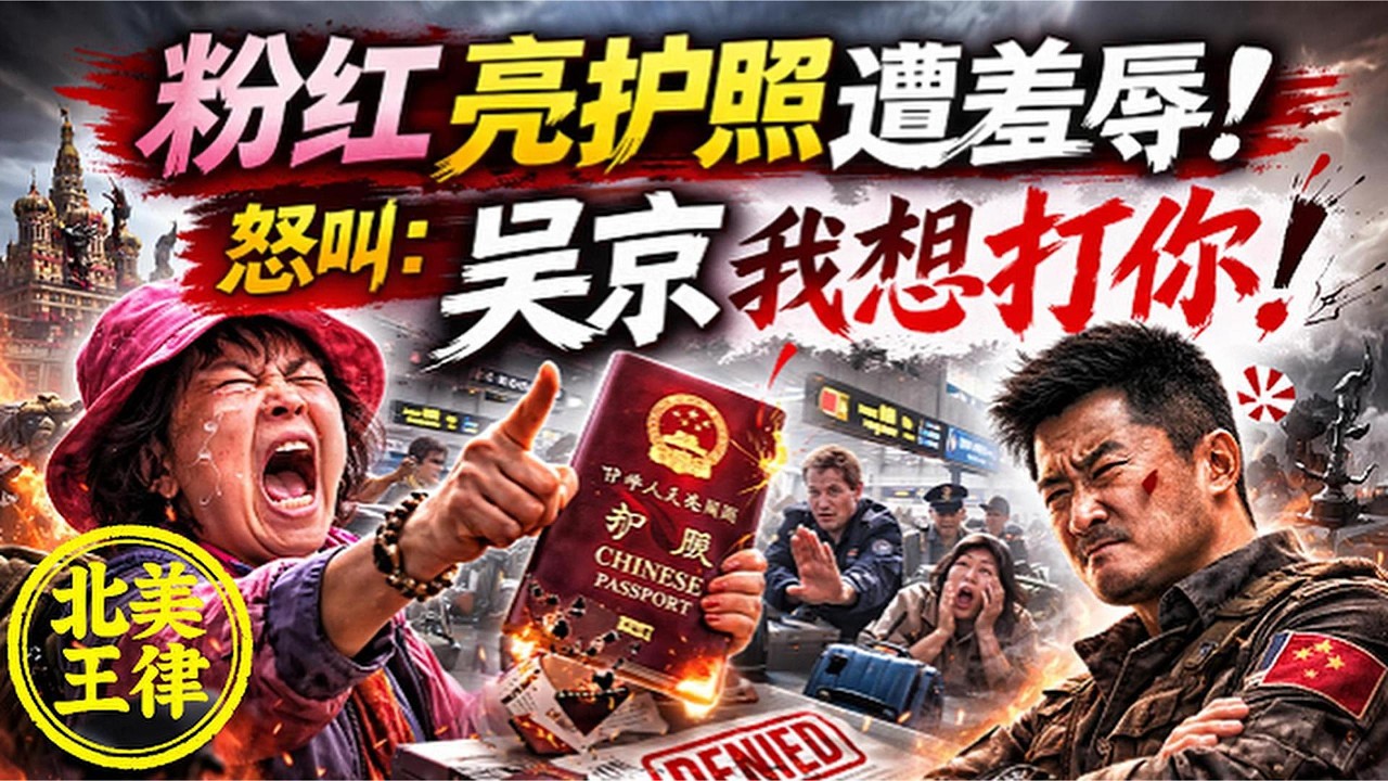 前一天還感動中俄友誼！隔天崩潰怒吼：吳京我想打你！中國護照一亮笑容全沒小粉紅被現實鐵拳打醒！｜北美王律觀台海第1046期｜When the Passport Dream Breaks
