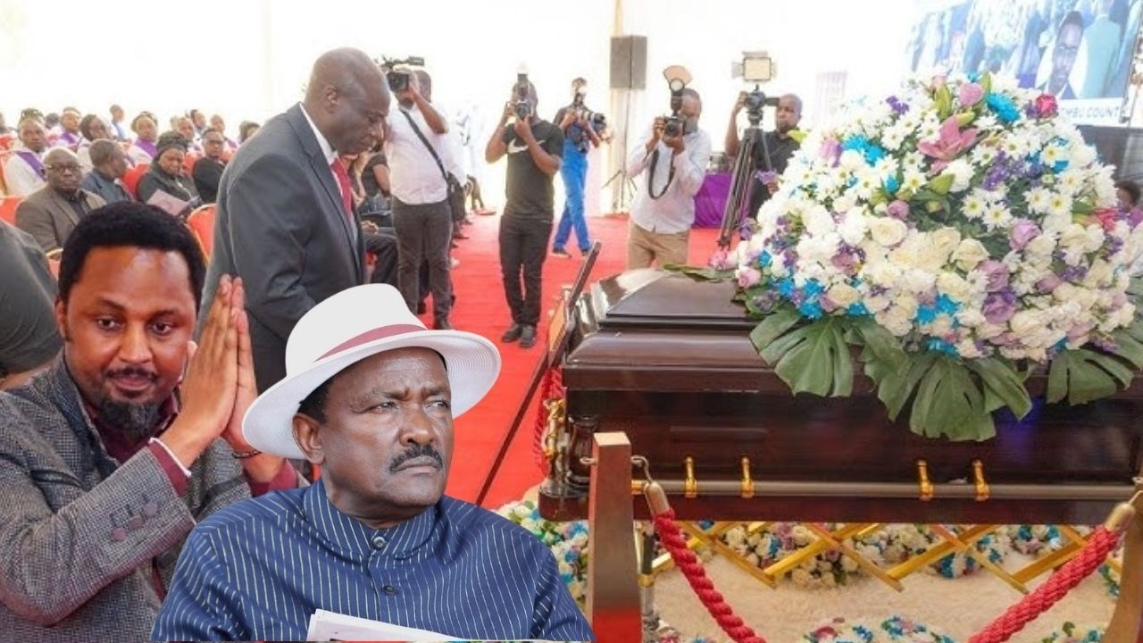 LIVE: Gachagua and his team attending the Burial Service of Margaret Wangari Kiongera.