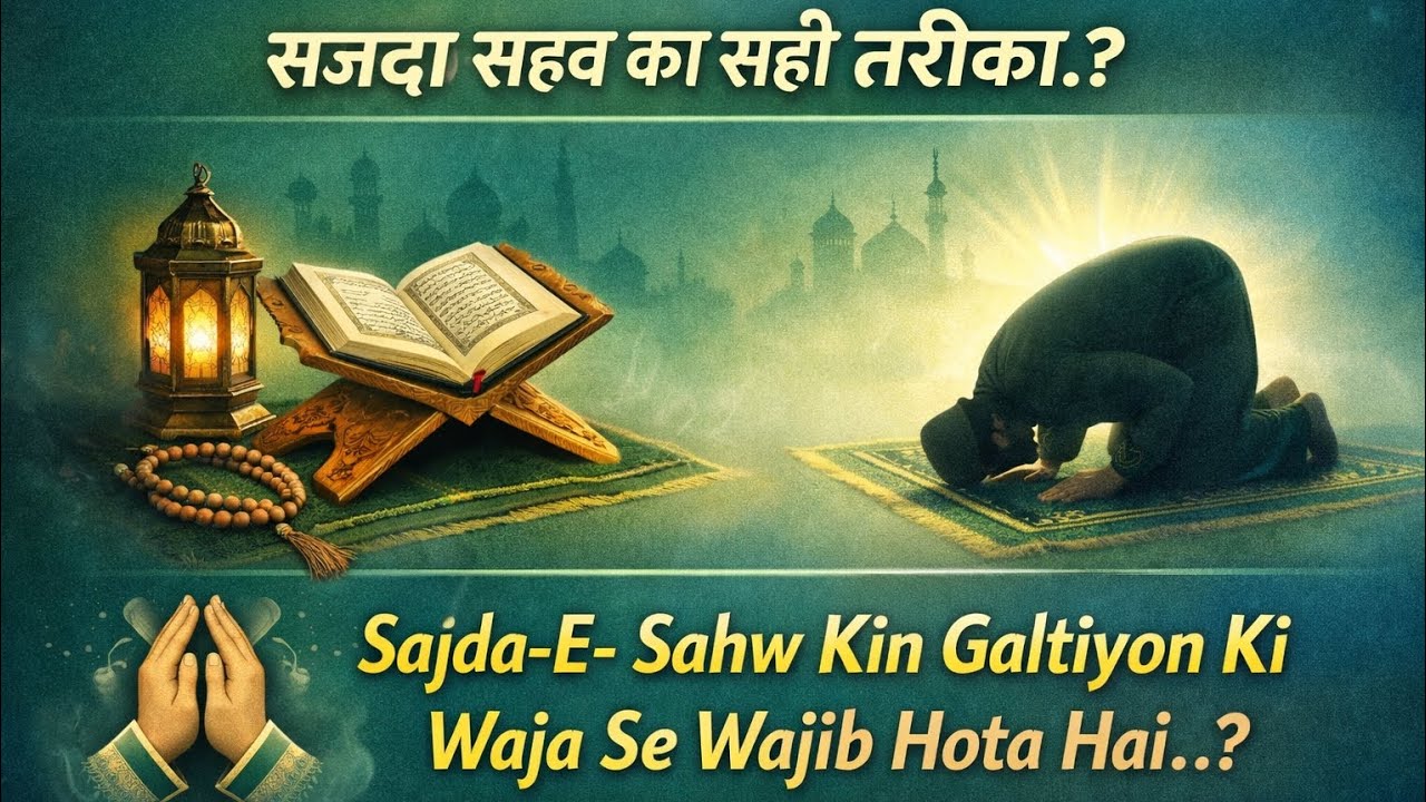 Sajda -E- Sahw Kab Wajid Hota Hai.? || सजदा सहव का सही तरीका क्या है.? || Mufti Shahid Raza Sahab 