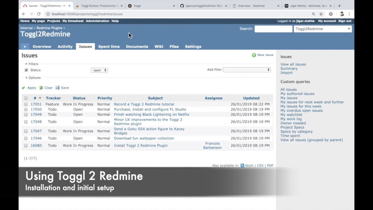 Toggl 2 Redmine - An Introduction