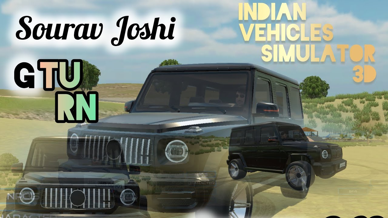 Indian vehicles simulator 3D😱||g wagon 360°turn👿 || 1m 🥶views @souravjvlogs 