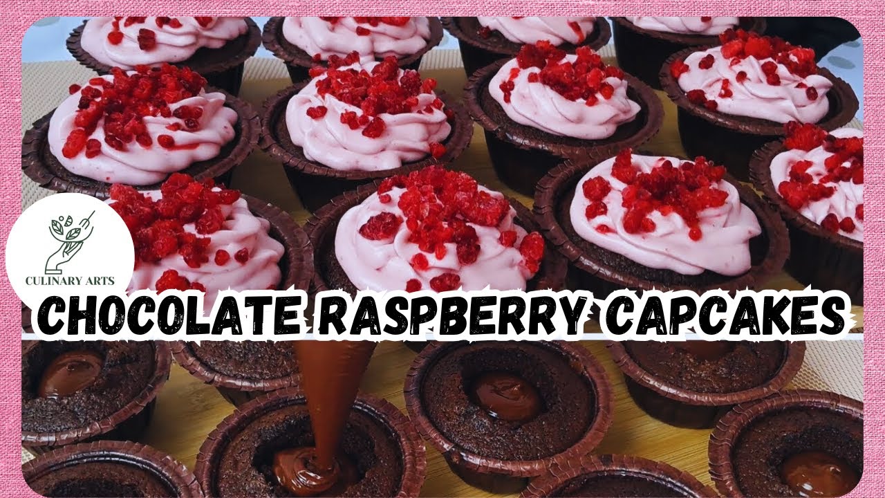 Chocolate Raspberry Capcakes | A rich chocolate and coffee flavor with a raspberry aftertaste