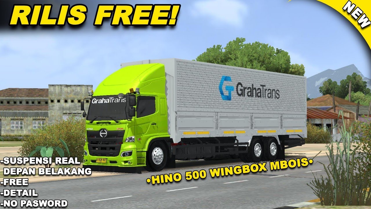 RILISS!!! Mod HINO WINGBOX MBOIS STD PABRIK|||BUSSID!!! FREEE|||DETAIL