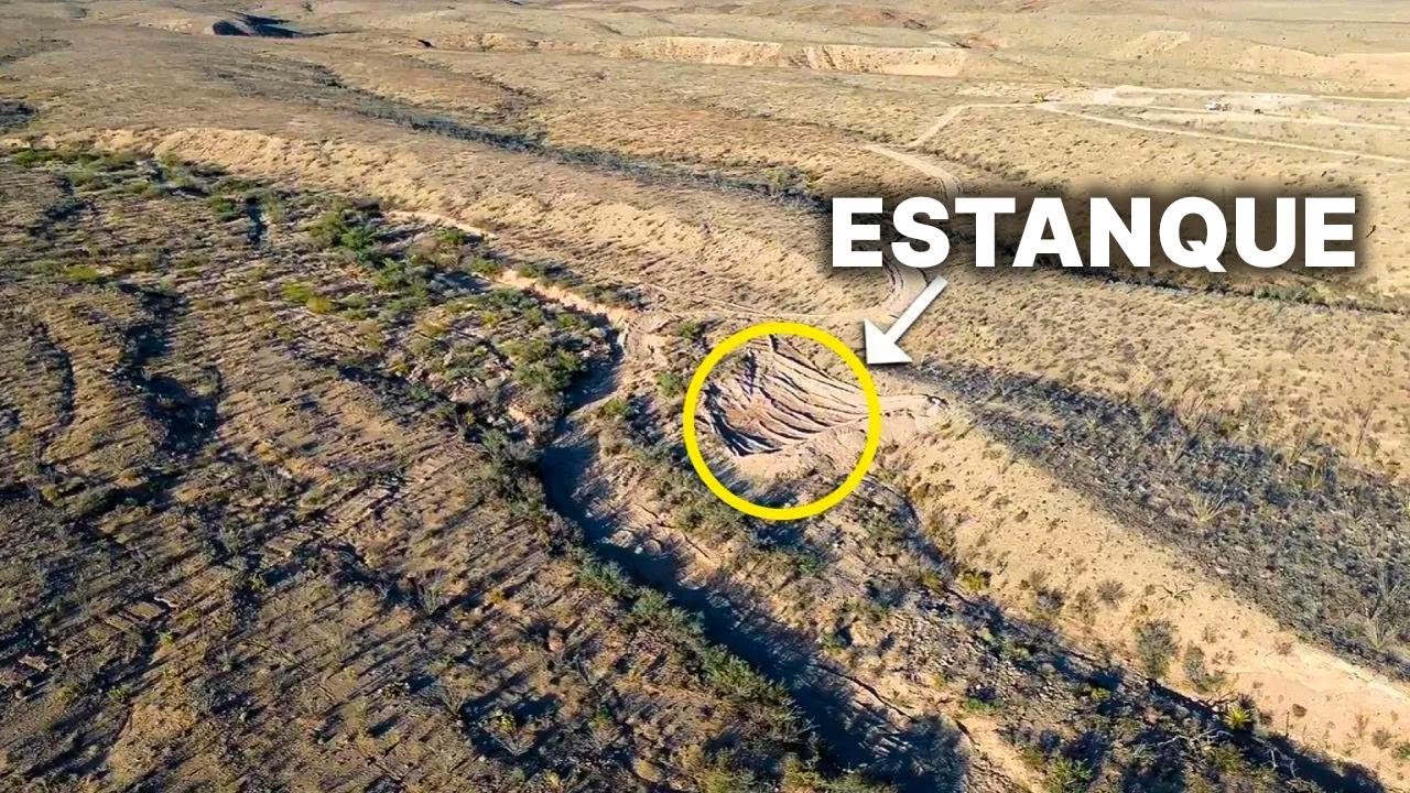 Construyo un estanque antes de las lluvias