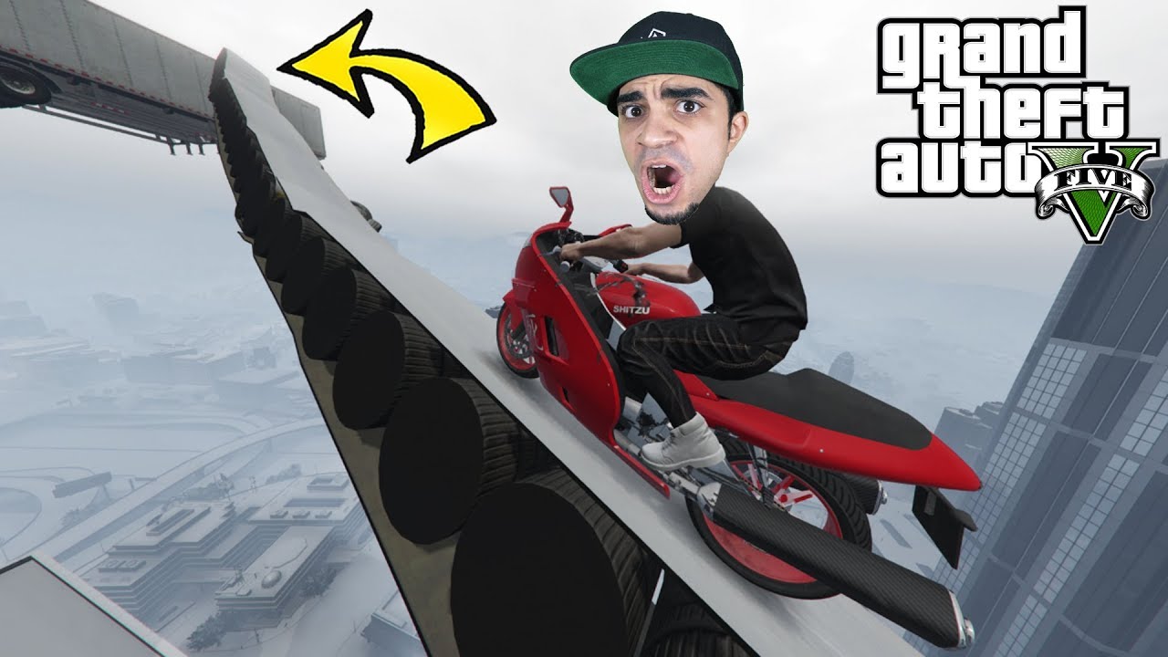 قراند 5 : تحدي باركور الدباب الرياضي في الثلج GTA V !! 😱🔥
