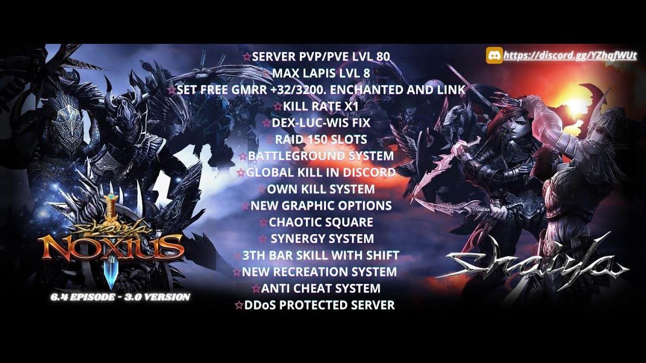 QUE ESPERAN PARA UNIRSE AL SHAIYA NOXIUS FULL PVP 24/7 NUEVO SERVIDOR 2026 VENGAN CON SUS AMIGOS!!!