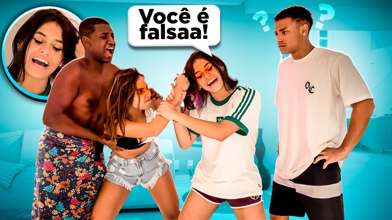 FINGI DISCUTIR COM A VANESSA NA FRENTE DE TODOS!