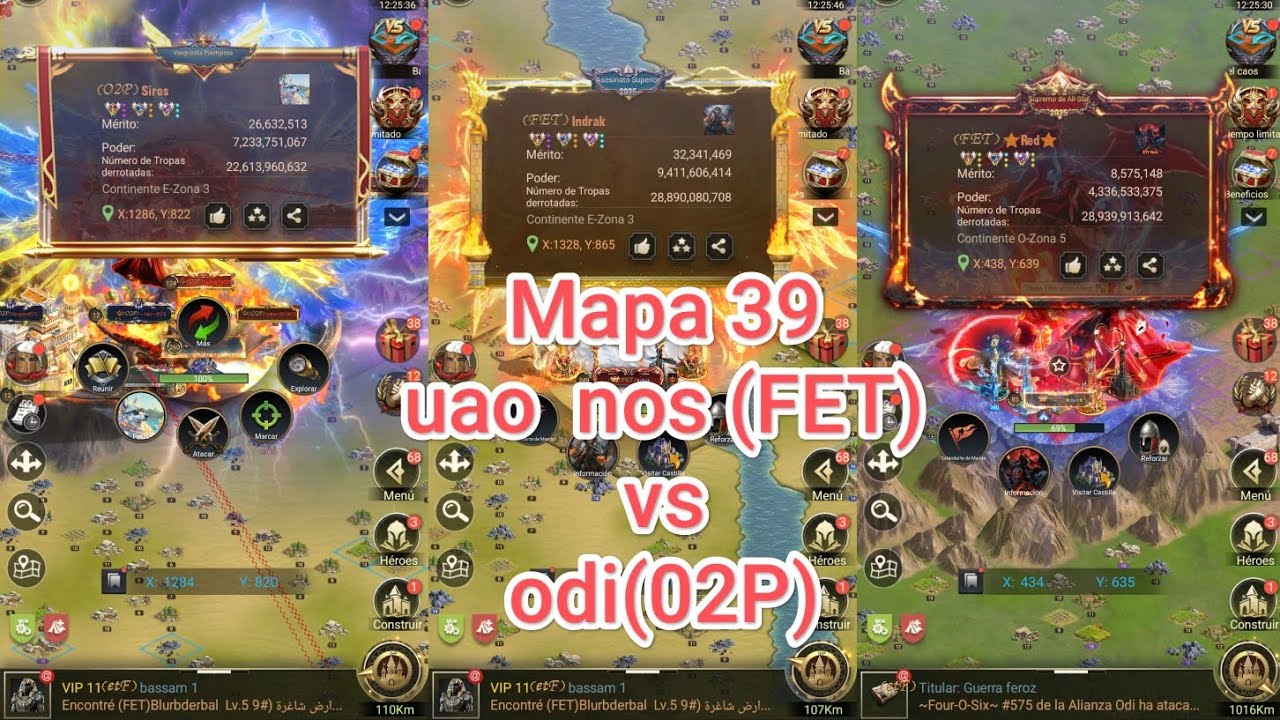 Video 2/ Mapa 39/ UAO NOS(FET) vs ODI(O2P)/ Rise of castles/ UN EDEN ÉPICO