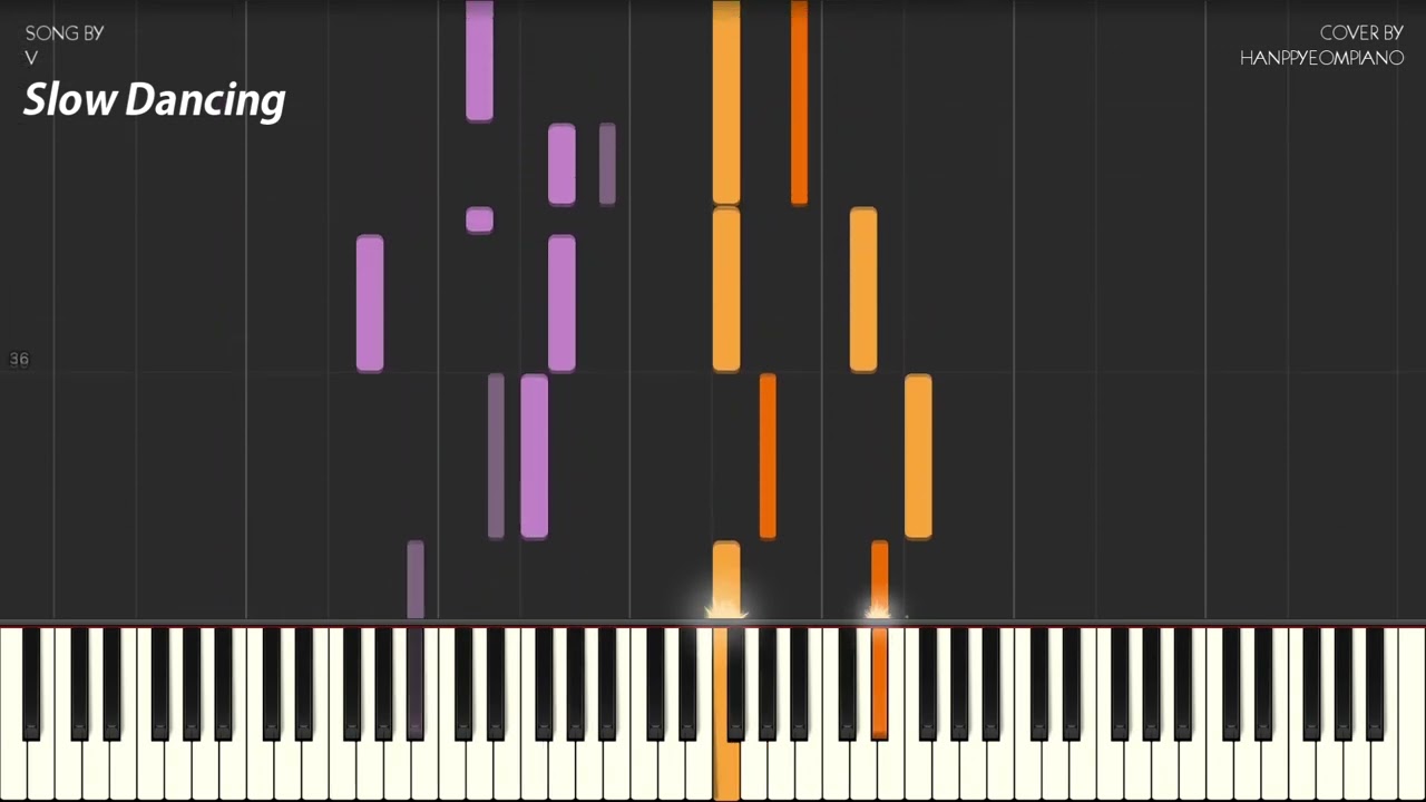 V - Slow Dancing Piano Tutorial