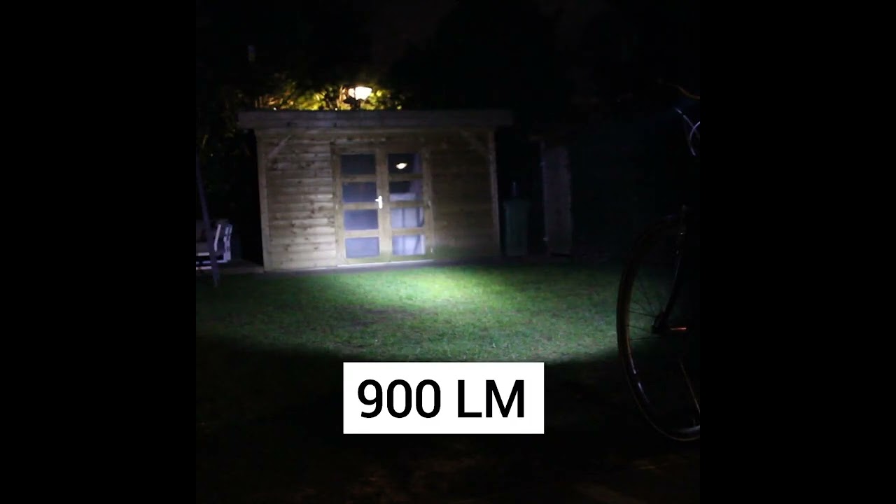 Fietslamp voor MTB avond en nachtrit. Oplaadbare fietsverlichting via USB kabel.