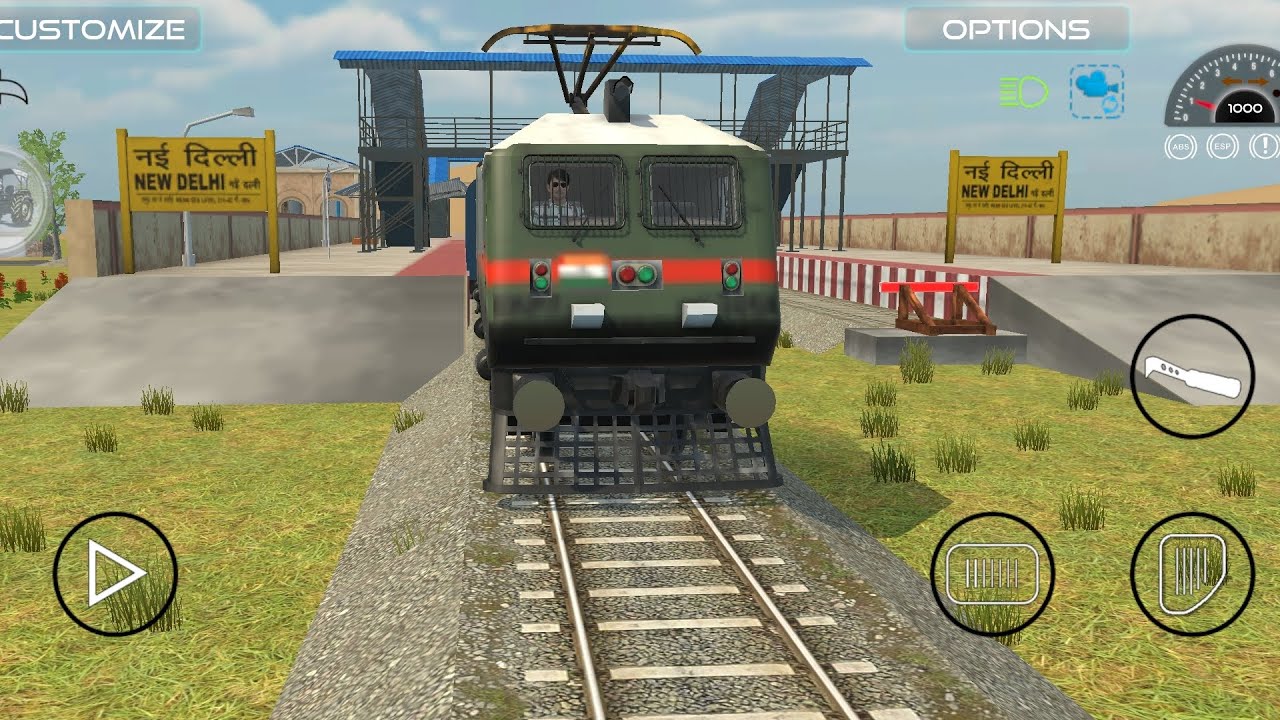 Indian Train Simulator 🔥 Full Speed ChallengeDangerous Train Crossing 😱 Almost Accident