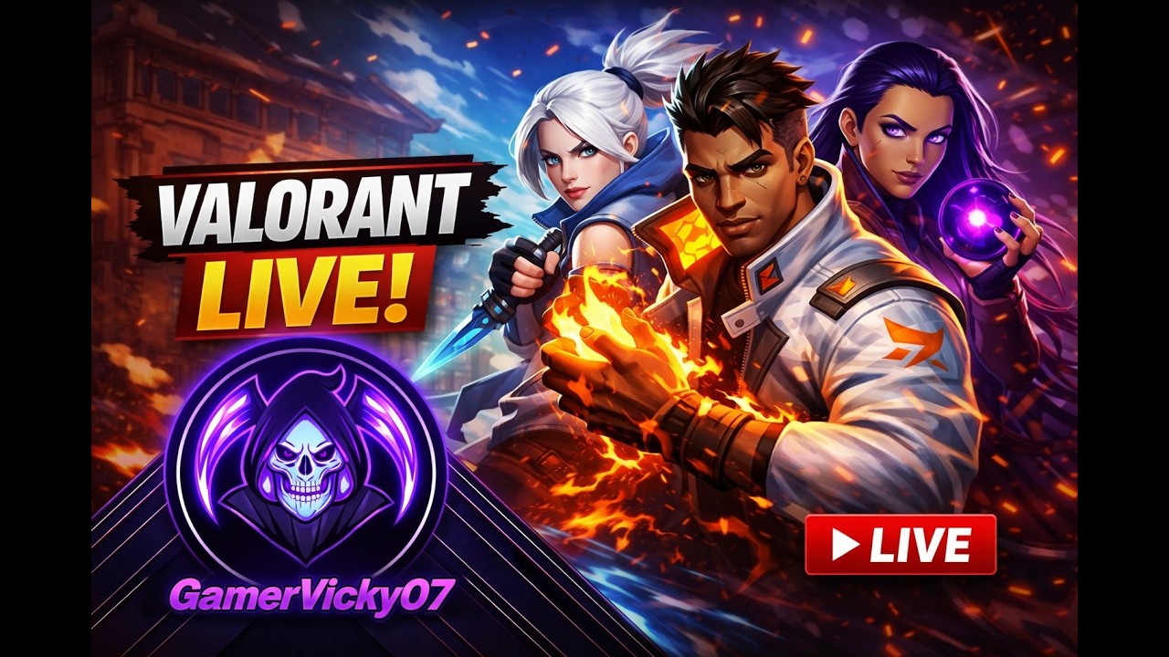 🔴Valorant LIVE Day-3 bot gameplay #shortslive  #valorantlive  #gamervicky @GamerVicky07