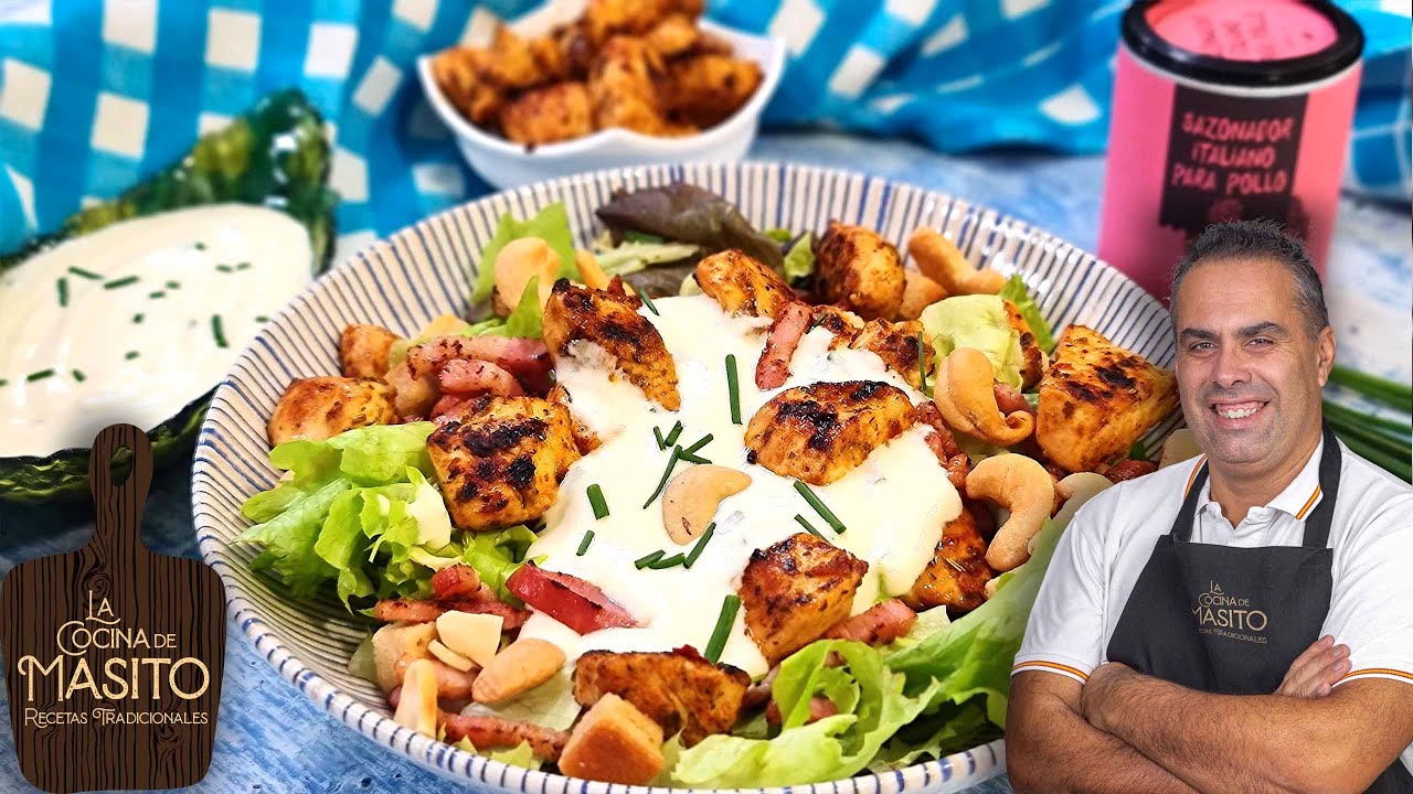 La Ensalada de pollo que te conquistará por su sabor y su salsa. ¡COMPRUÉBALO!