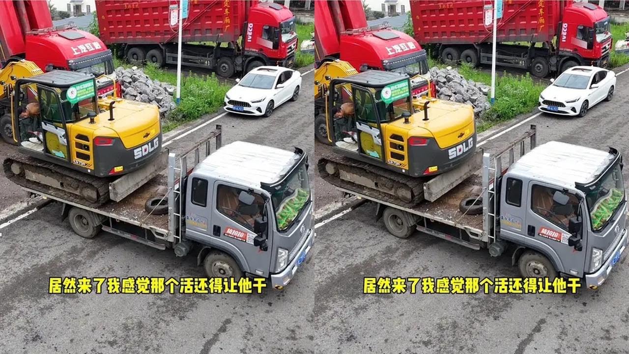 东家是一个电话接一个电话打、两个老六昨晚偷牛去了#记录在工地上的日子 #挖掘机 #用抖音记录我的工地生活