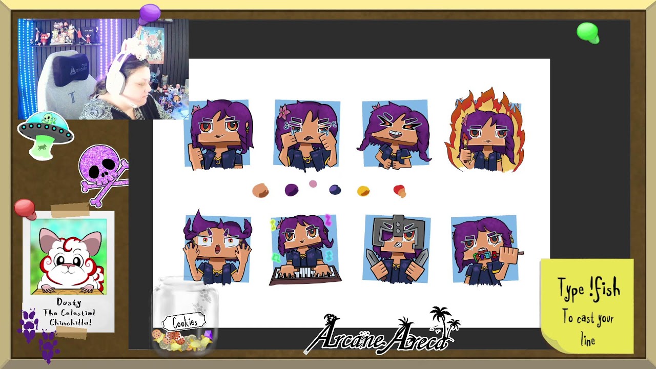Let's finish these #Hytale emotes! 🖌️🎨 Subscriber-Doodle-Gift