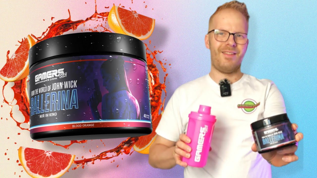 GAMERS ONLY Ballerina Performance Drink im Test Blood Orange Blutorange John Wick 