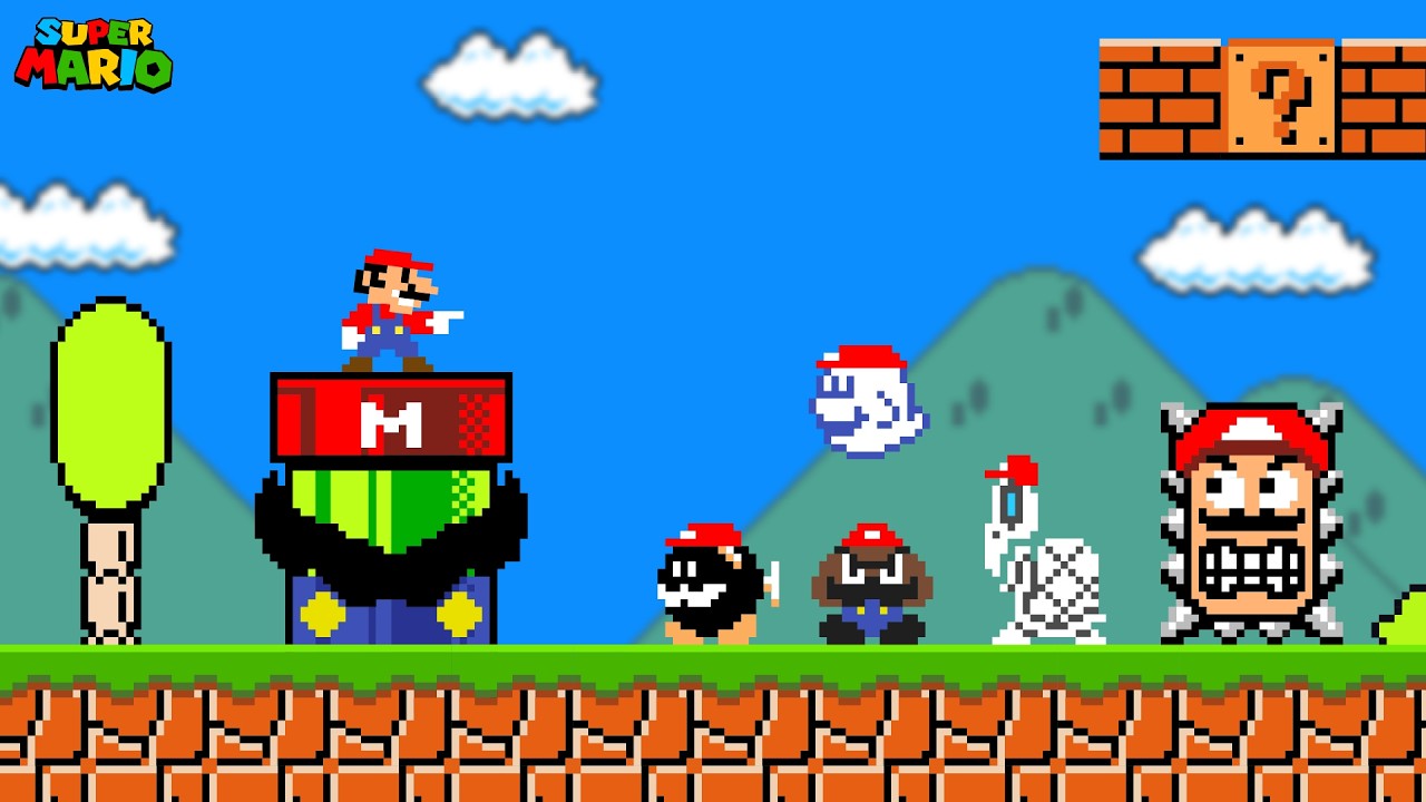 В игре Super Mario Bros. Марио может стать кем угодно...