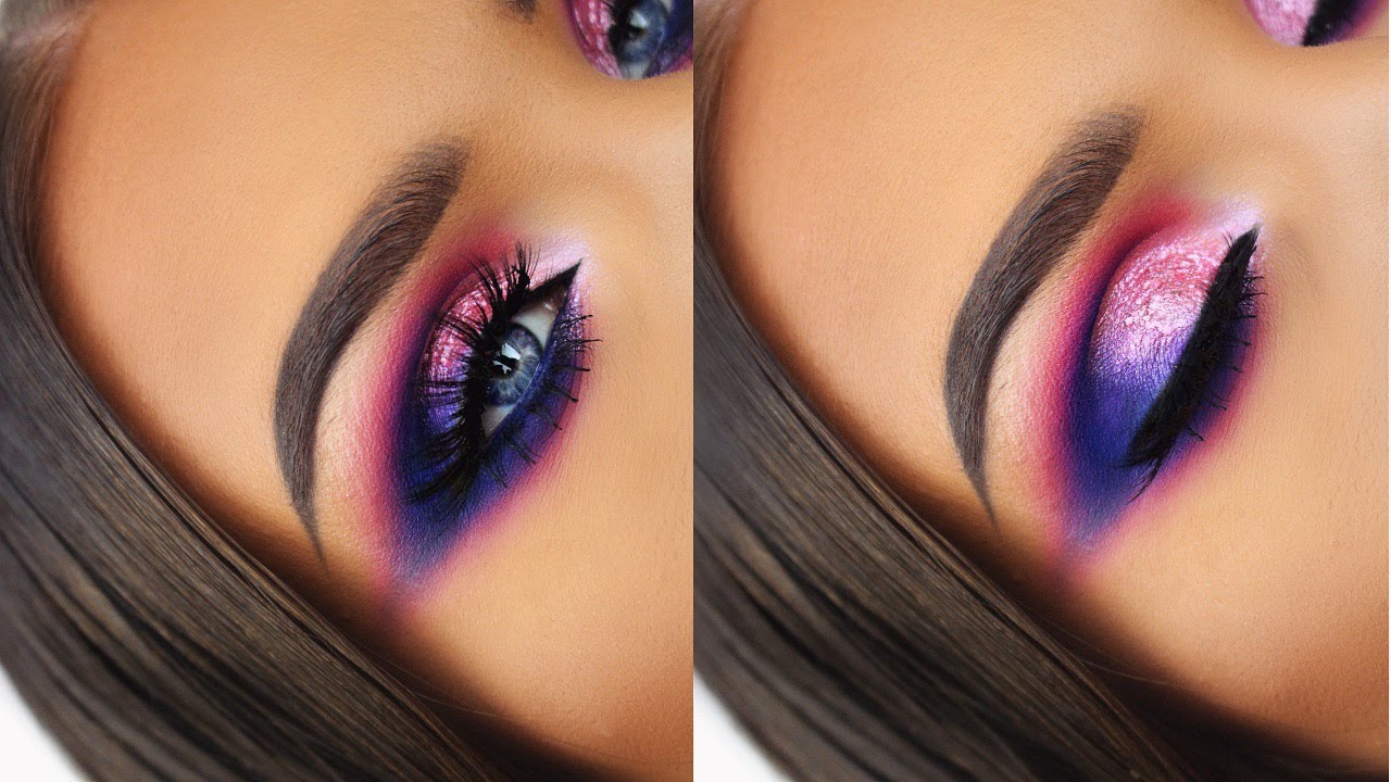 ANASTASIA BEVERLY HILLS NORVINA VOL. 1 | PINK PURPLE BLUE CUT CREASE MAKEUP TUTORIAL